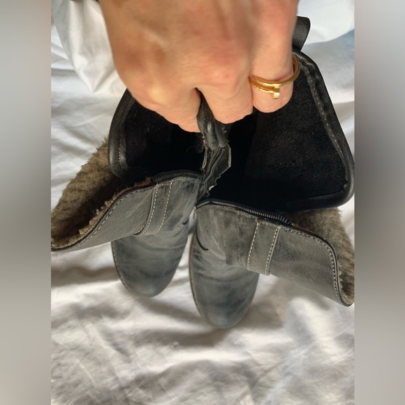 REBELS GREY MOTORCYCLE BOOTS - Picture 10 of 11